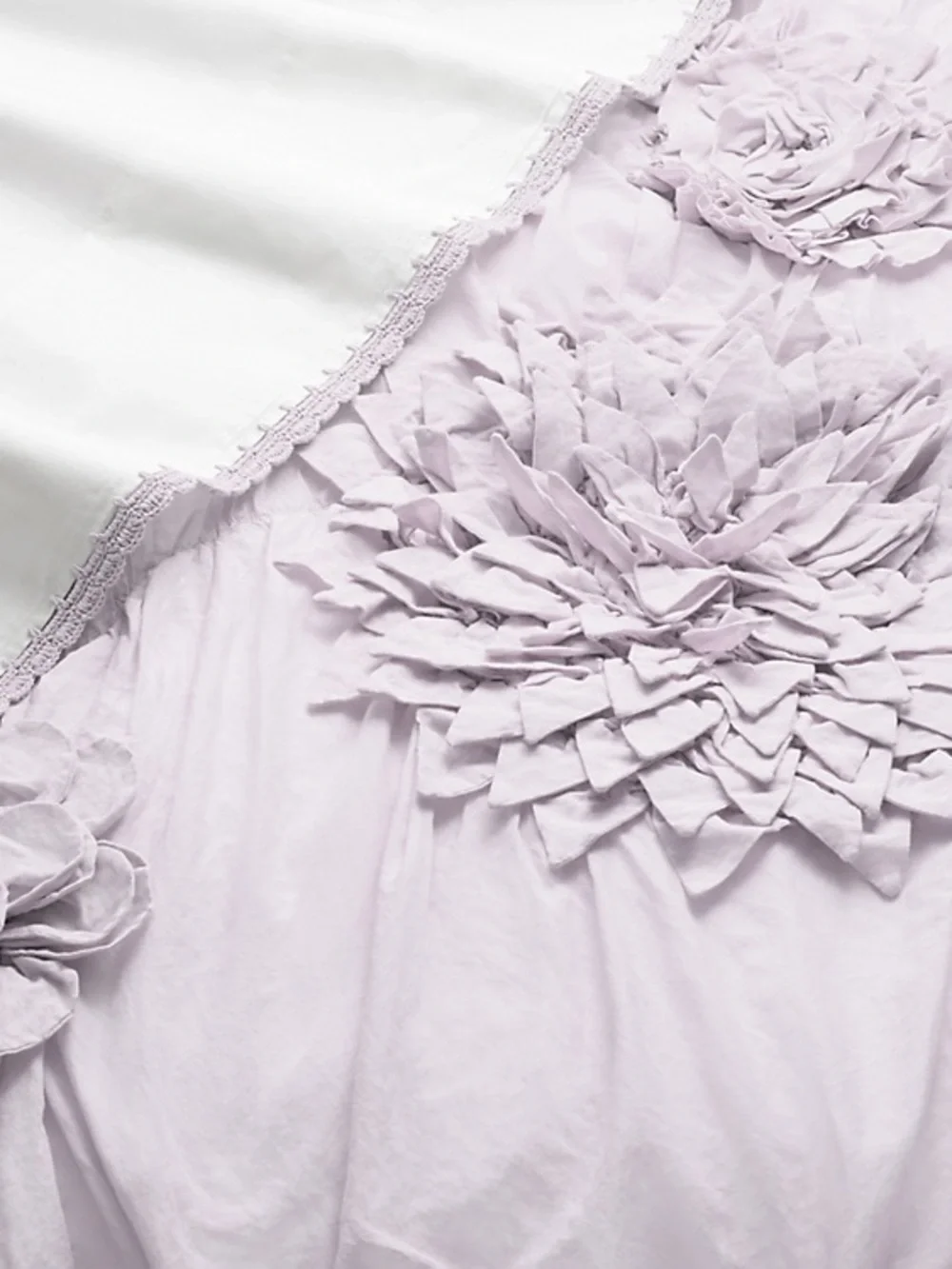 RH Baby and Child Teen WASHED APPLIQUÉD FLEUR SHAM